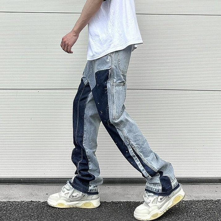 Two Tone Denim Pants