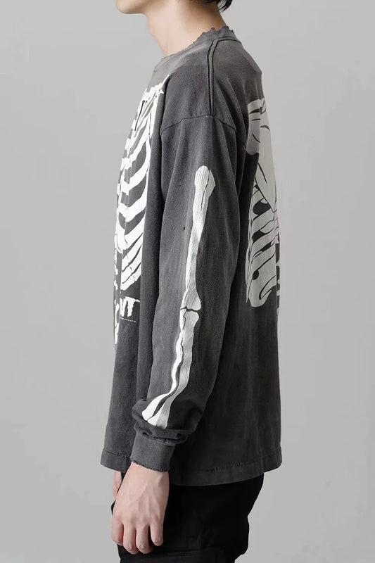 スケルトン L/S Tシャツ