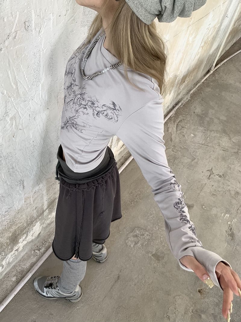 Y2K Razor Heart L/S T-Shirt