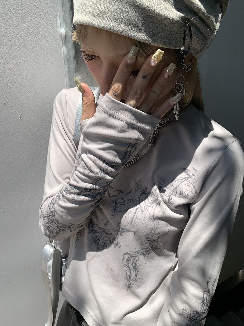 Y2K Razor Heart L/S T-Shirt
