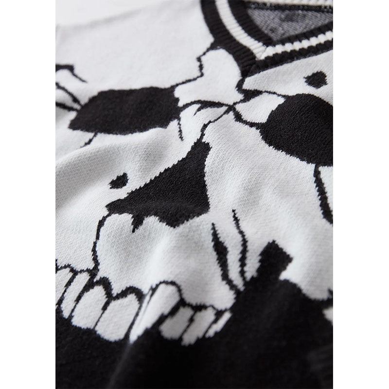 Fracture Skull Knit Sweater