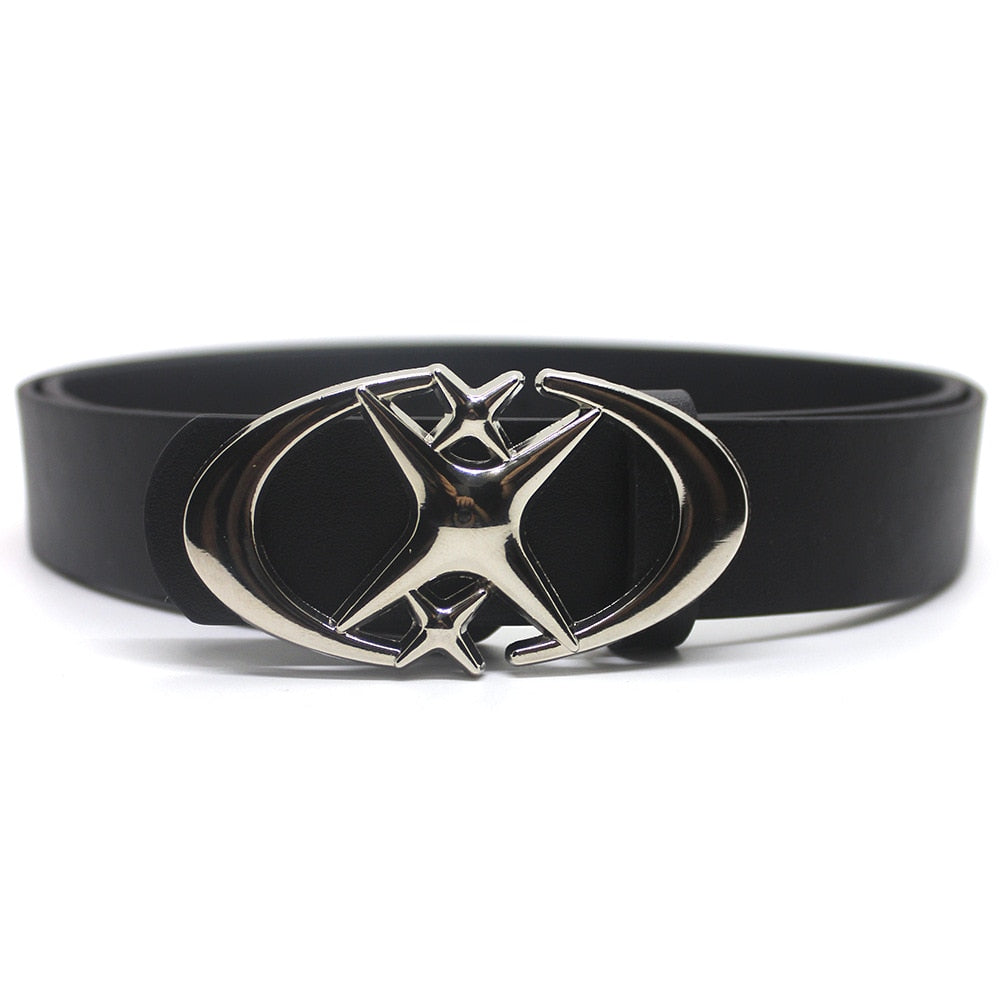 Moon Eclipse Leather Belt