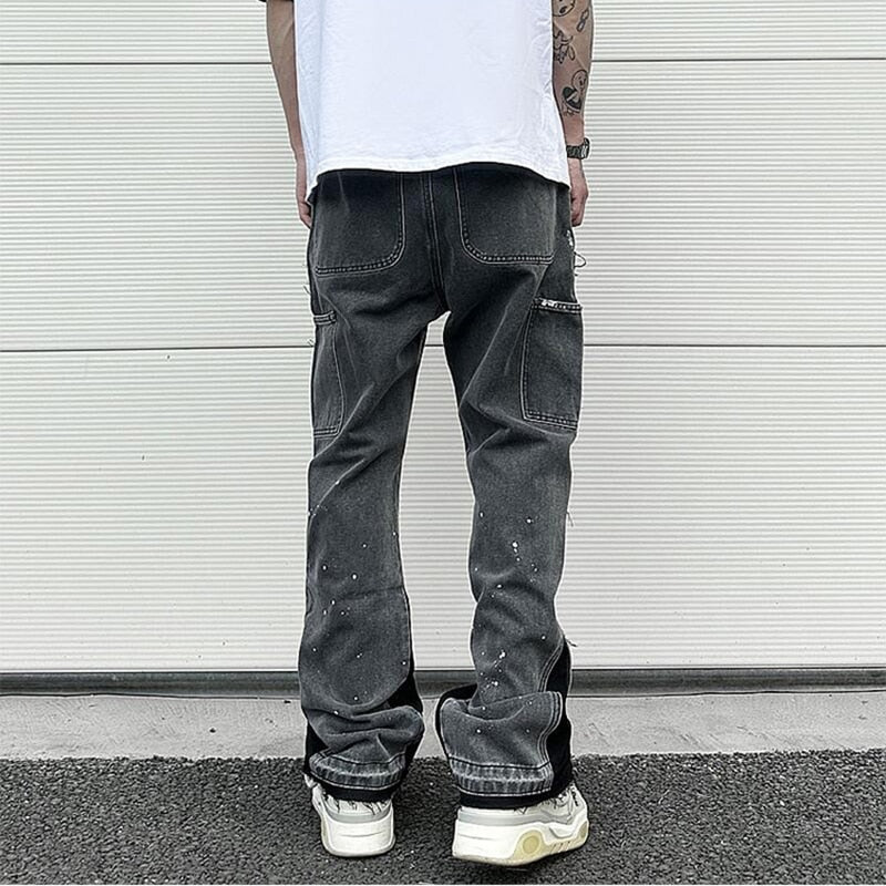 Two Tone Denim Pants