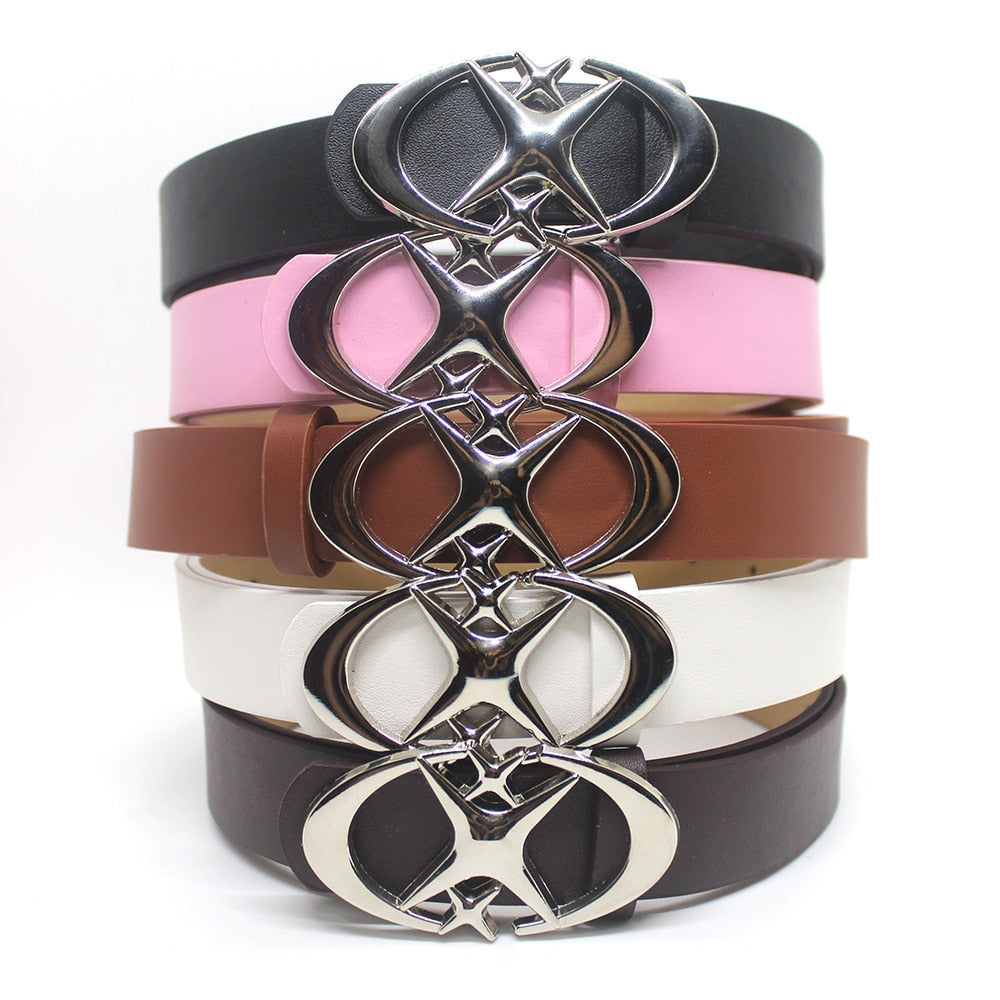 Moon Eclipse Leather Belt
