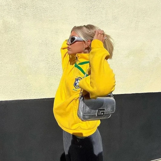 Brasil Zip-Up Hoodie