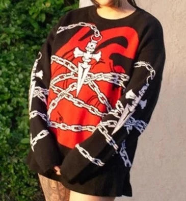 Kurapika's Heart Knit Sweater