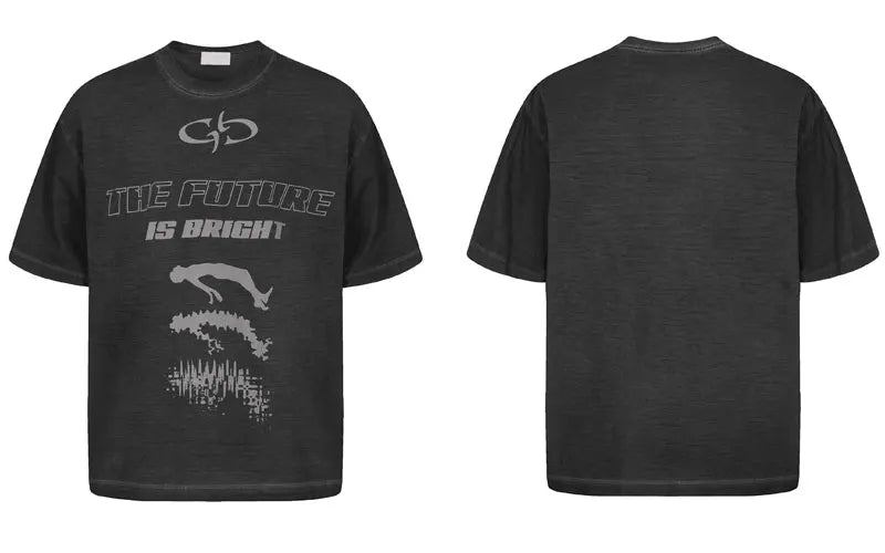 未来は明るいTシャツ