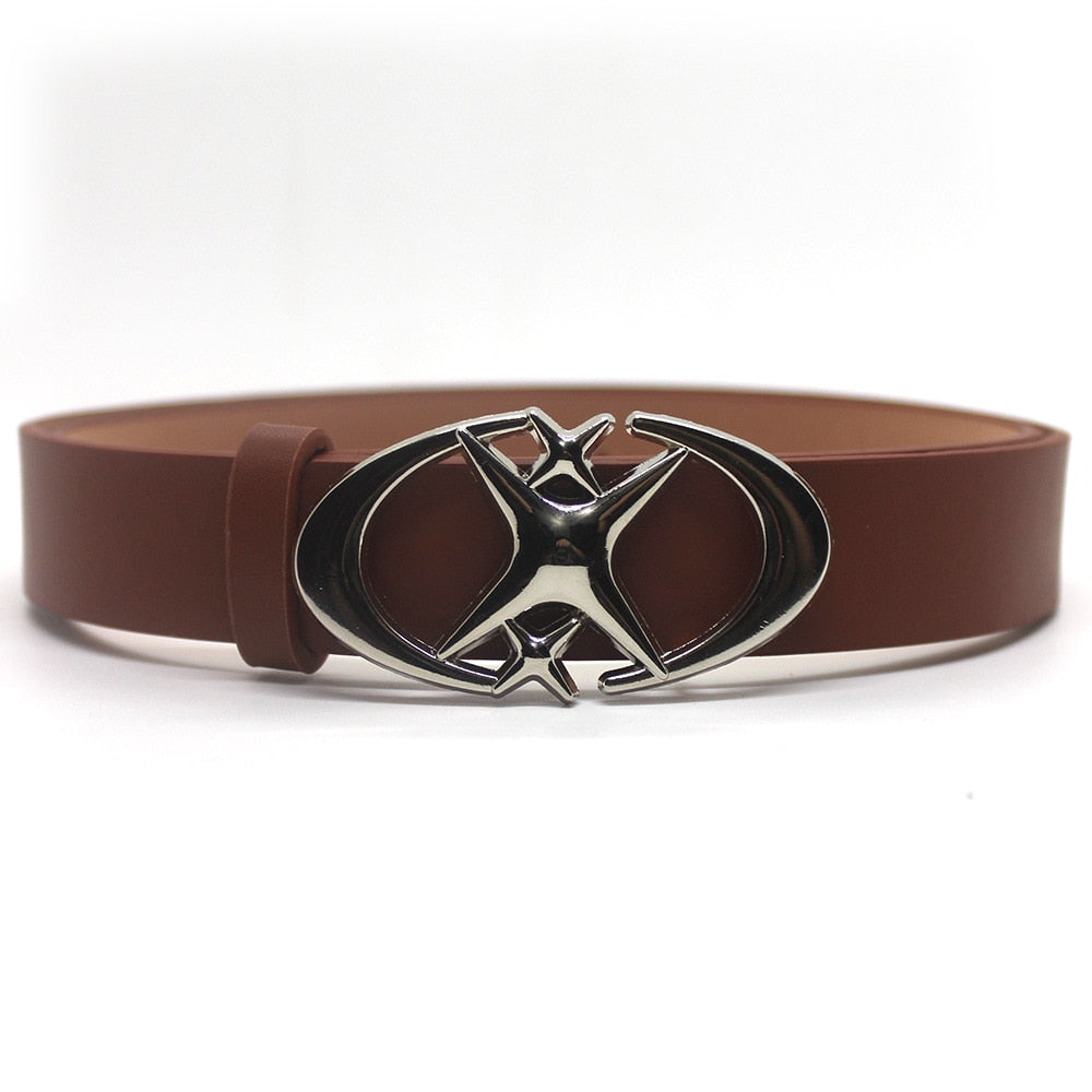 Moon Eclipse Leather Belt