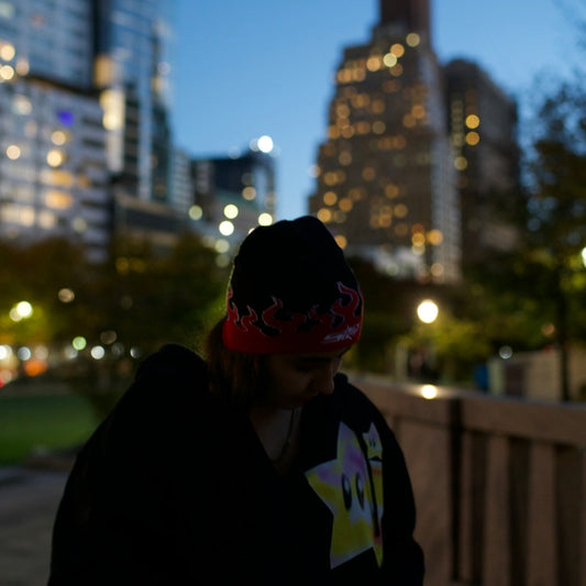 Flame Knit Beanie