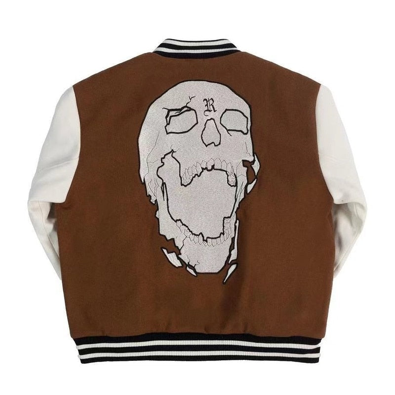 Revenge Skull Varsity Jacket