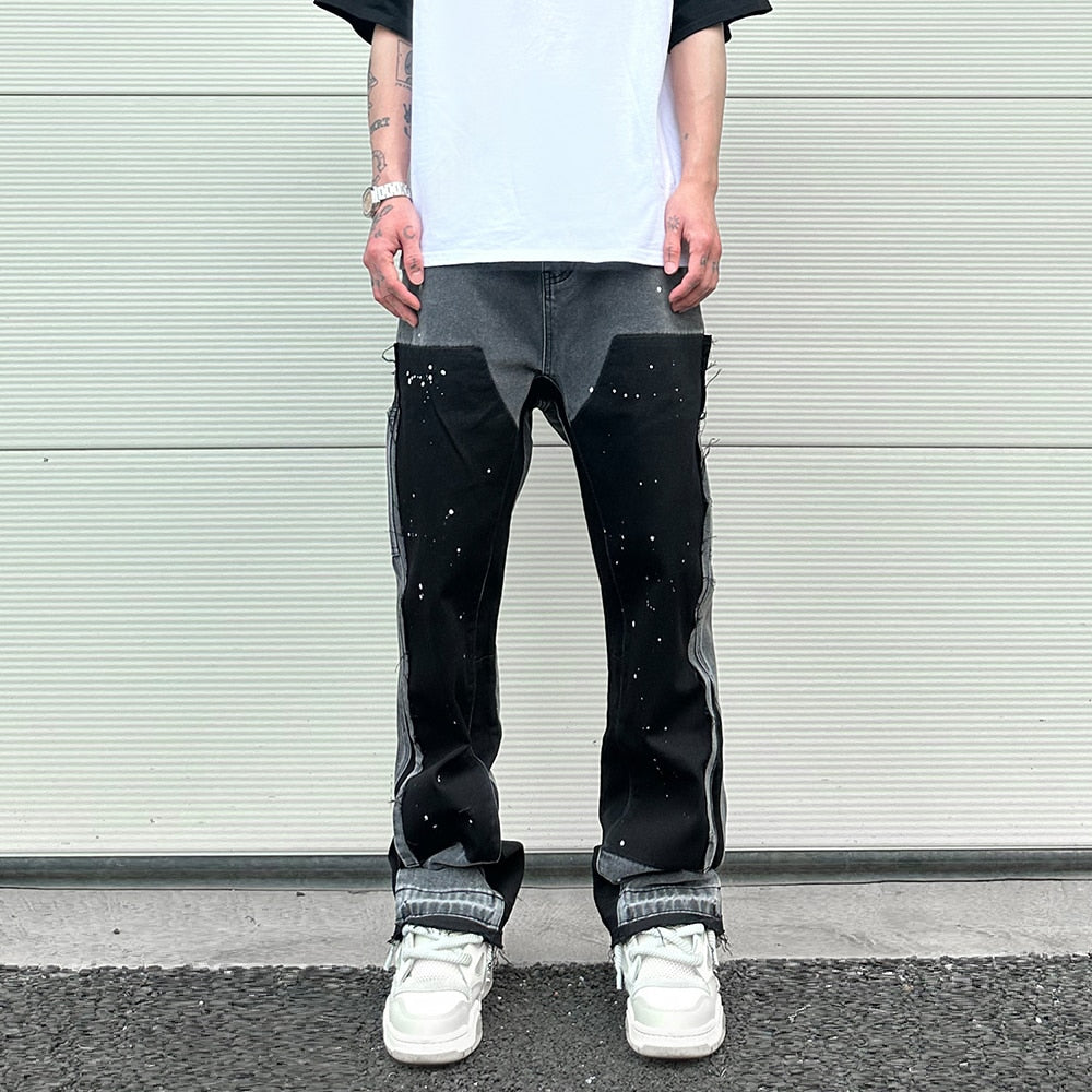 Two Tone Denim Pants