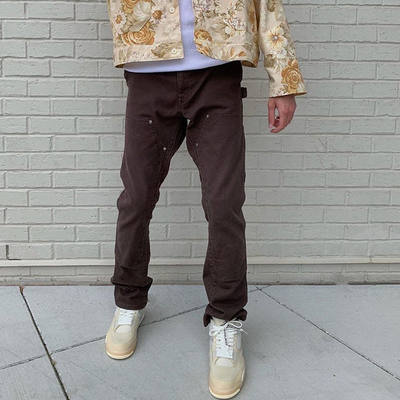 Brown Flare Pants - SHIRO KAGE