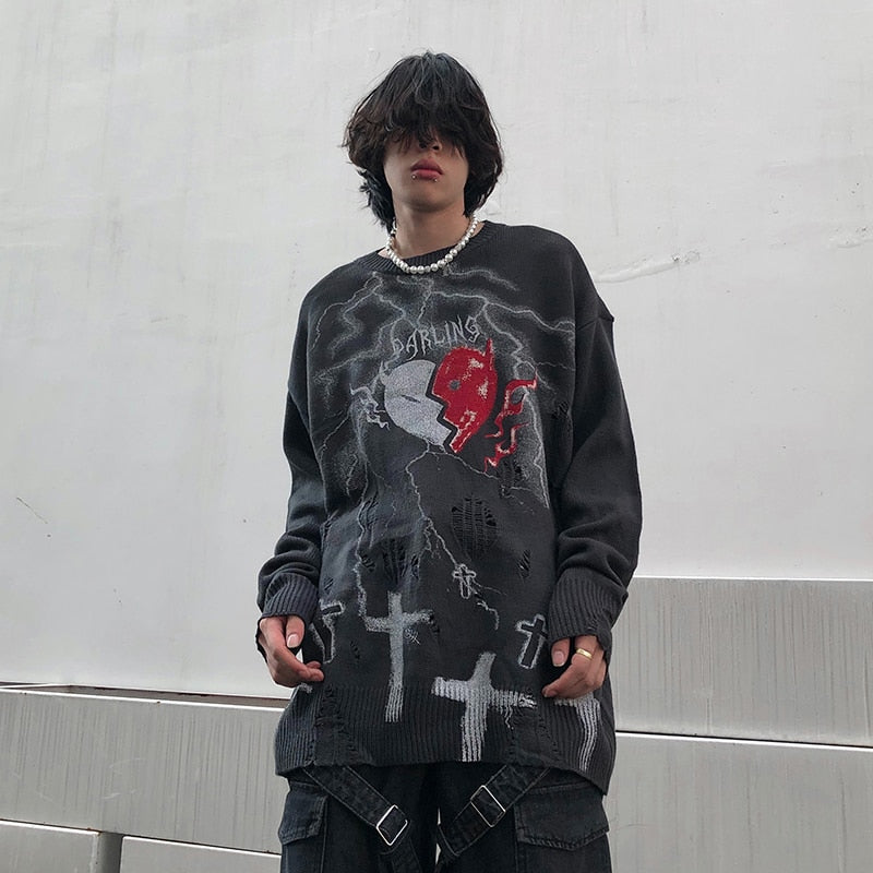 Evanescence Knit Sweatshirt - SHIRO KAGE
