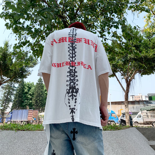 Chrome Spine Tee - SHIRO KAGE
