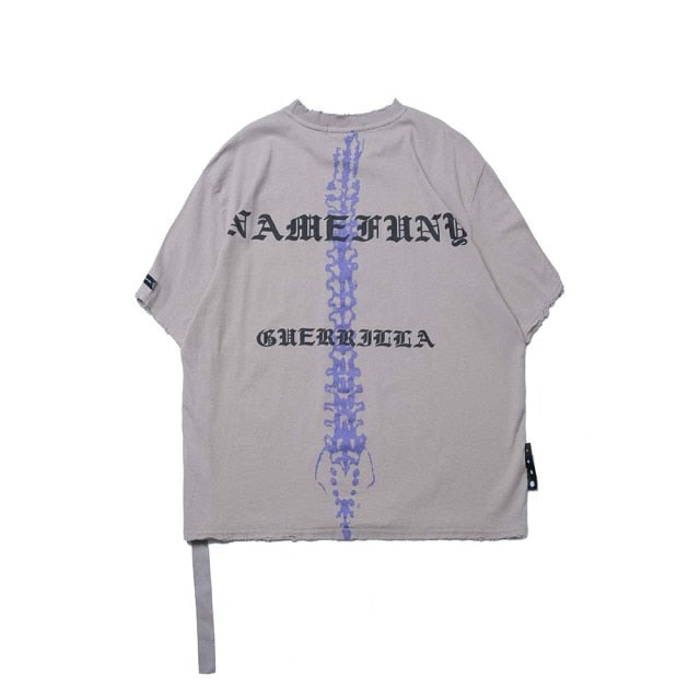 Chrome Spine Tee - SHIRO KAGE