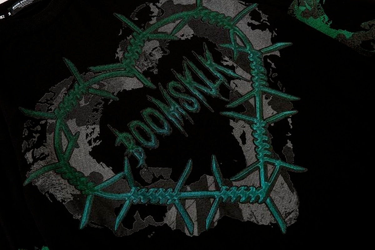 Goth Green Spiked Heart Pullover - SHIRO KAGE