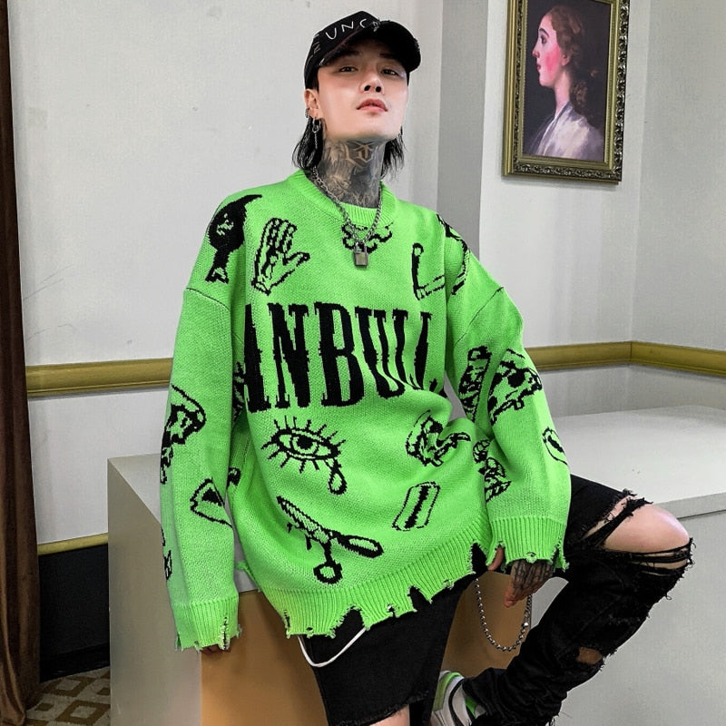 Corrosive Anbullet Knit Sweatshirt - SHIRO KAGE