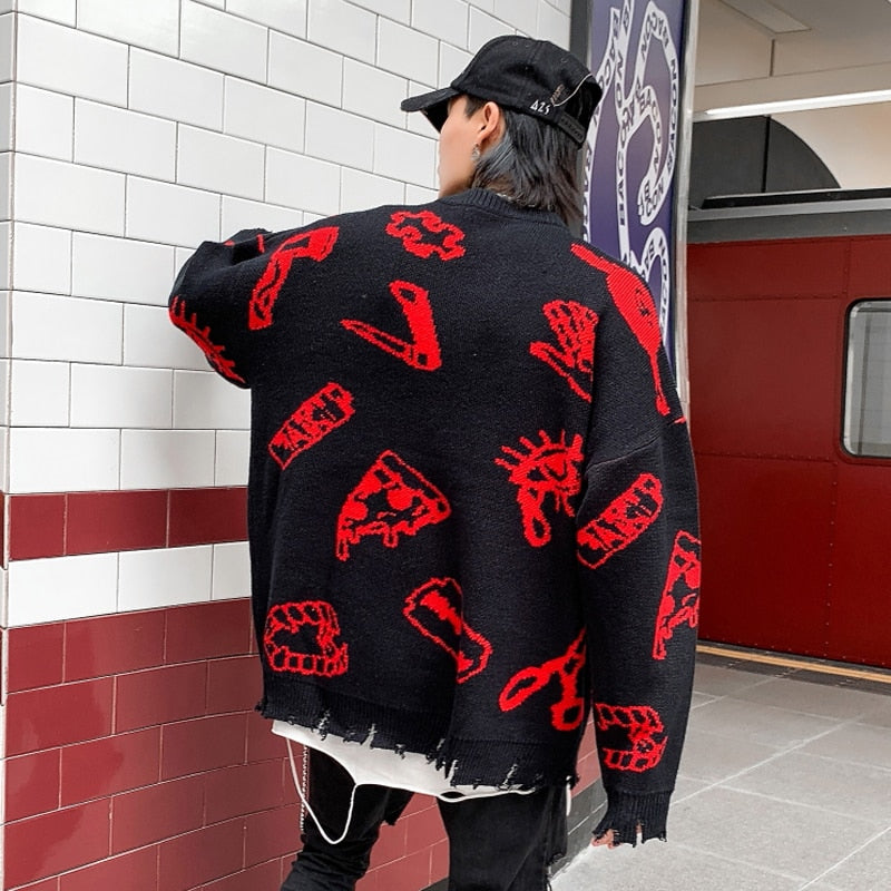 Corrosive Anbullet Knit Sweatshirt - SHIRO KAGE