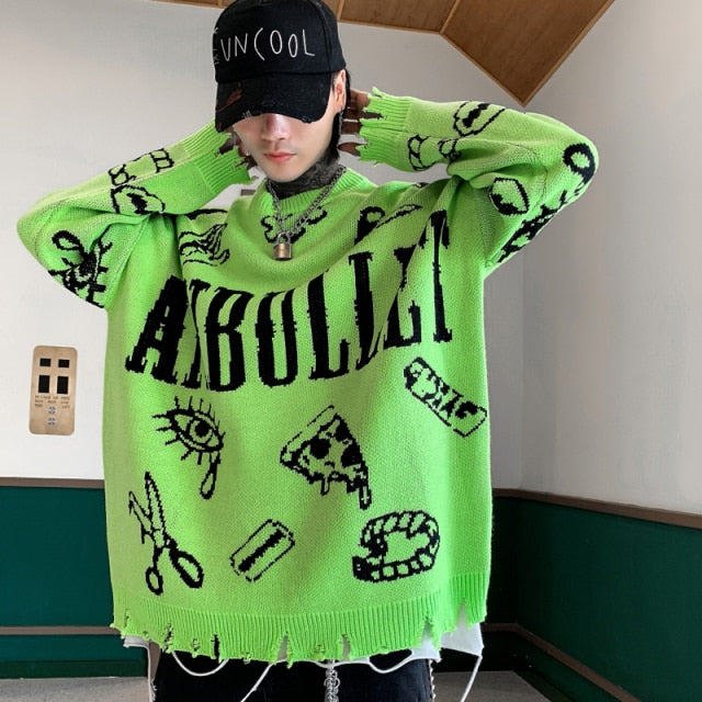 Corrosive Anbullet Knit Sweatshirt - SHIRO KAGE