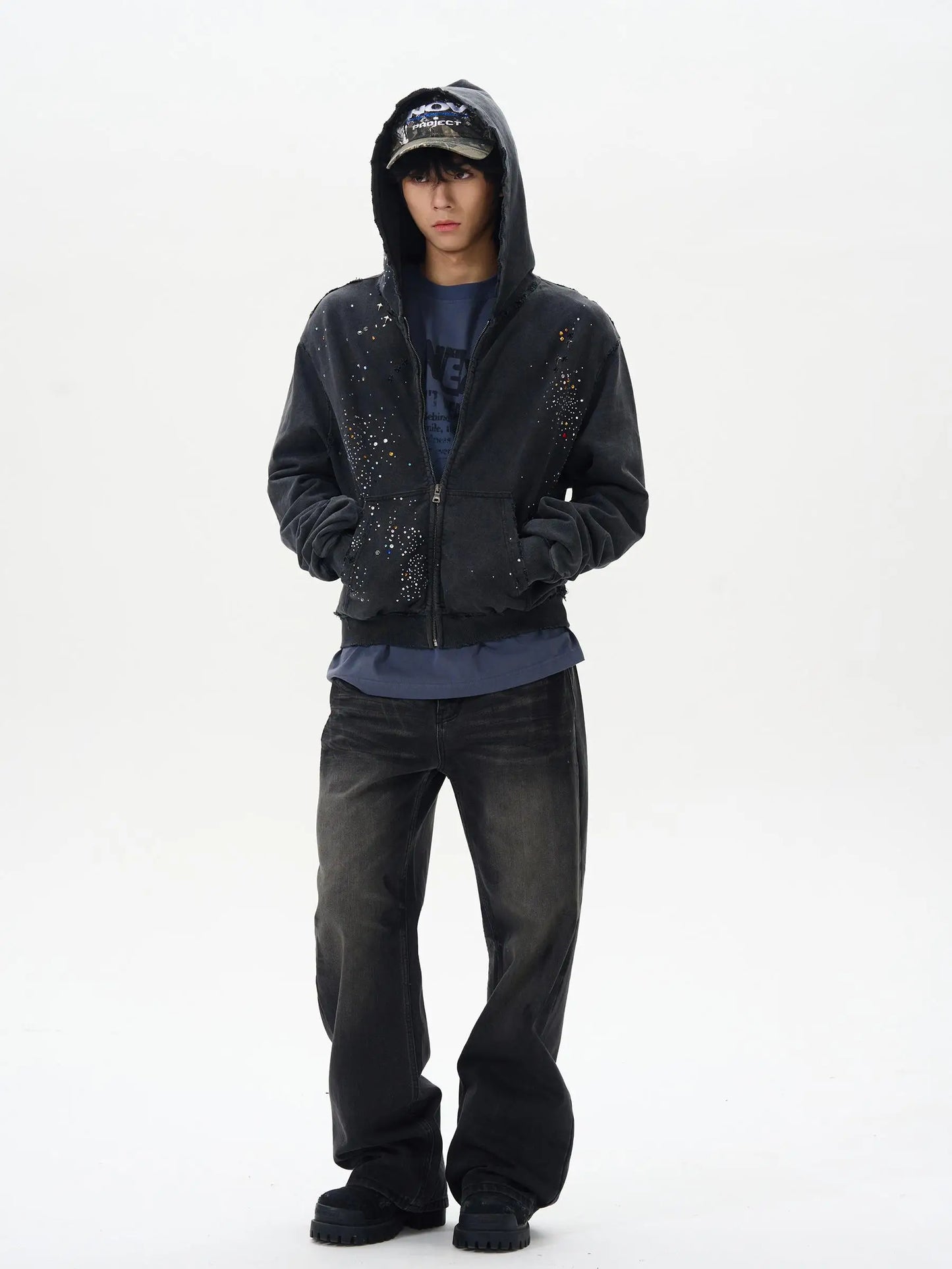 Galaxy Stars Zip Hoodie