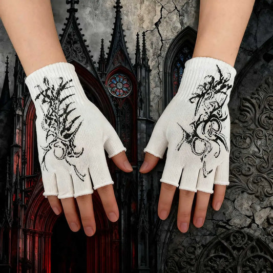 Cyber Scars Knit Gloves