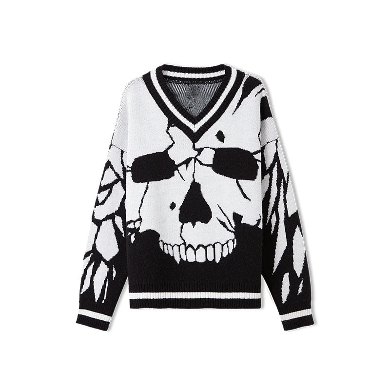 Fracture Skull Knit Sweater