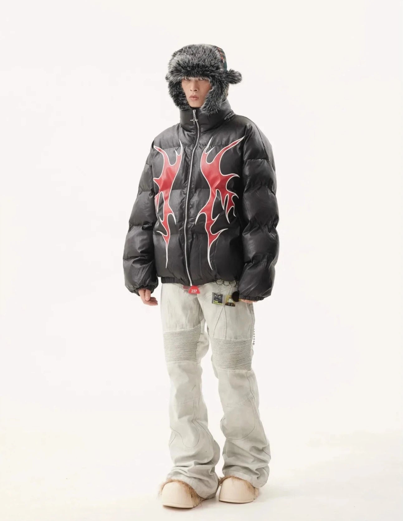 Fire Branded Puffer Jacket