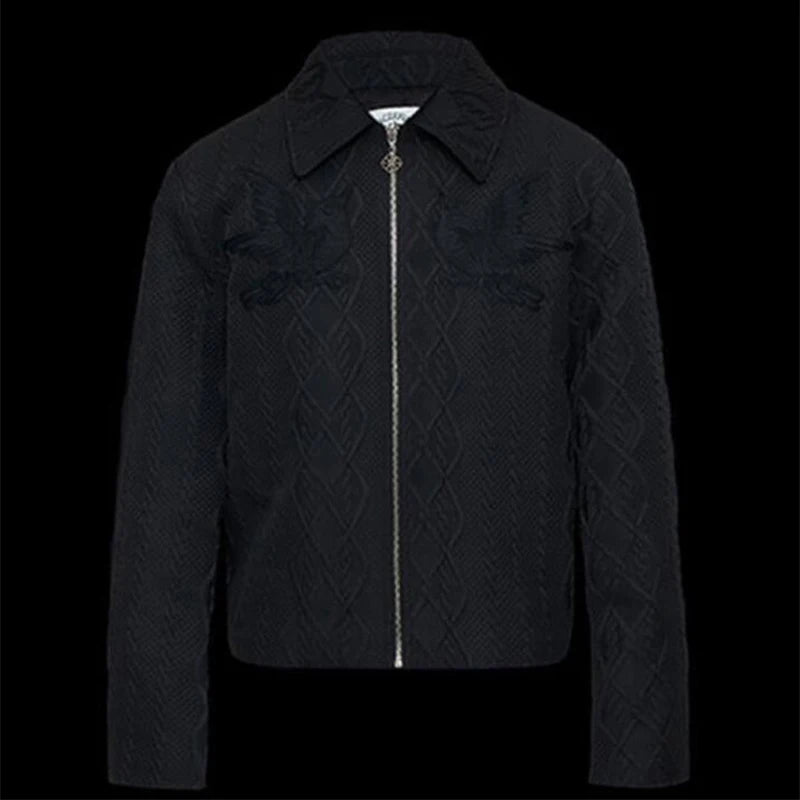 Black Bird Jacquard Jacket