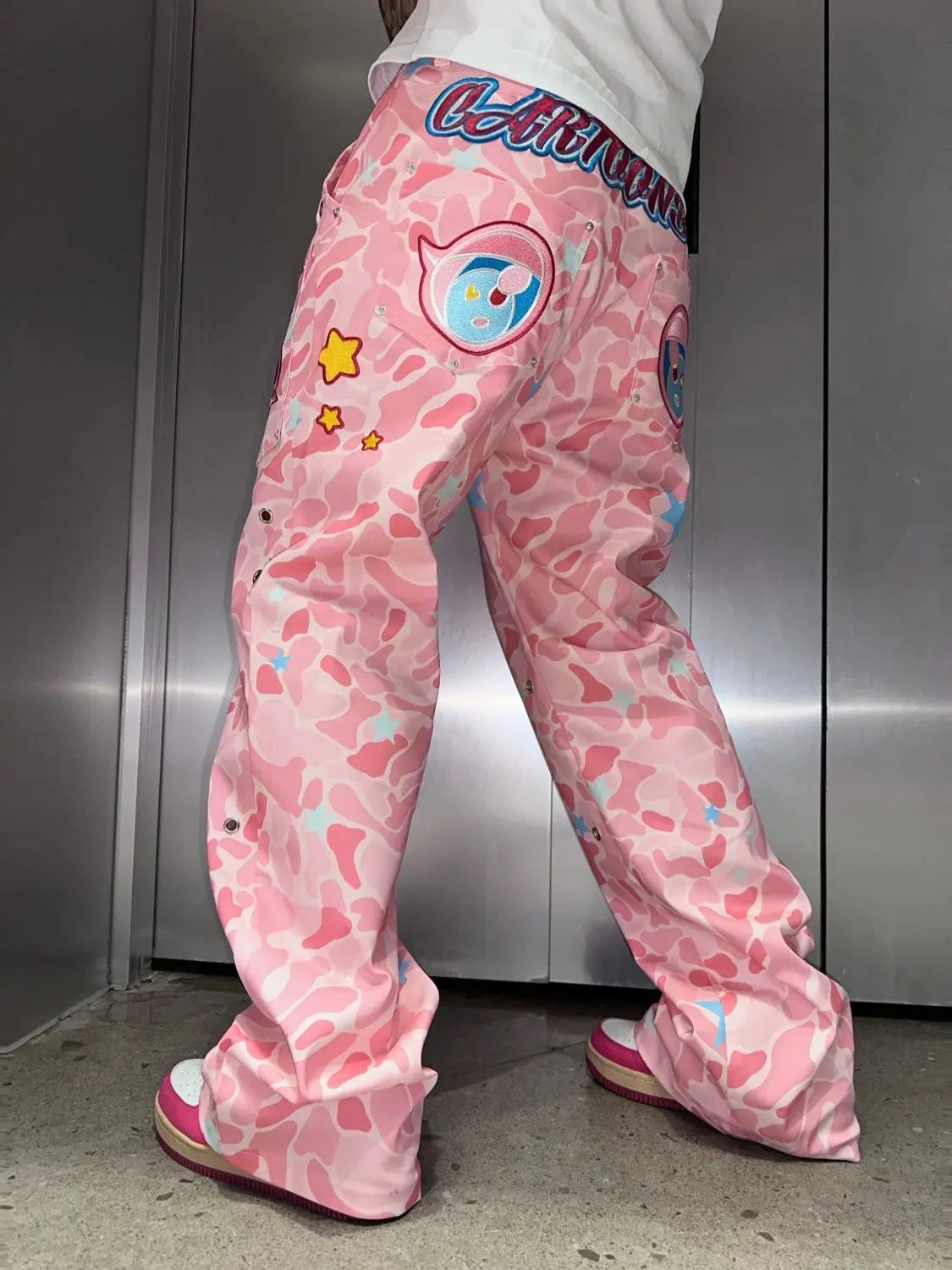 BSTAR Pink Camo Jeans