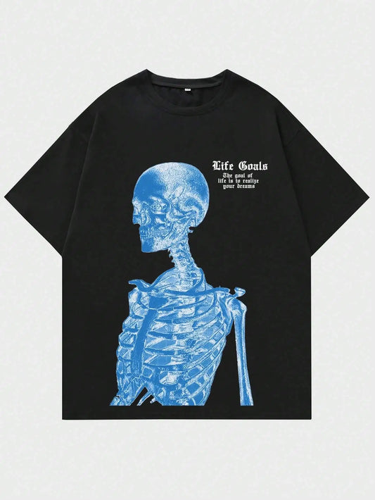 Blue Skeleton T-Shirt