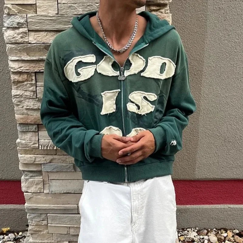 God is Good Zip Hoodie