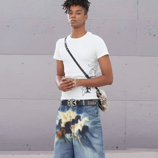 Pegasus Denim Shorts