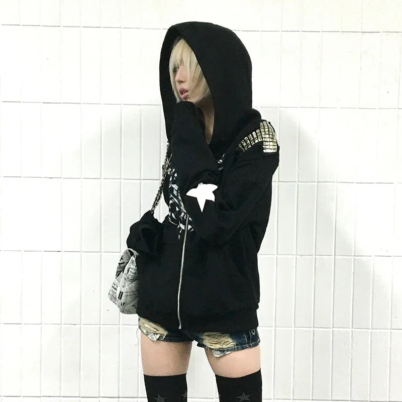 Flame Star Zip Hoodie