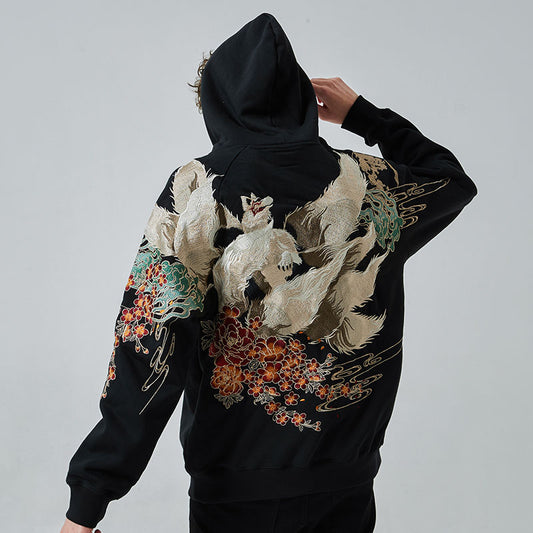 9 Tails Legend Embroidered Hoodie
