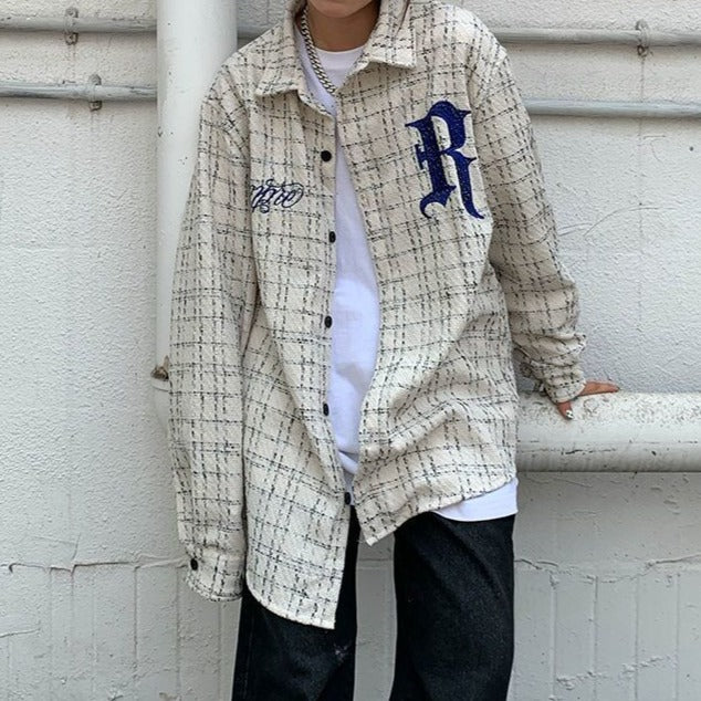 "R" Linen Textured Flannel