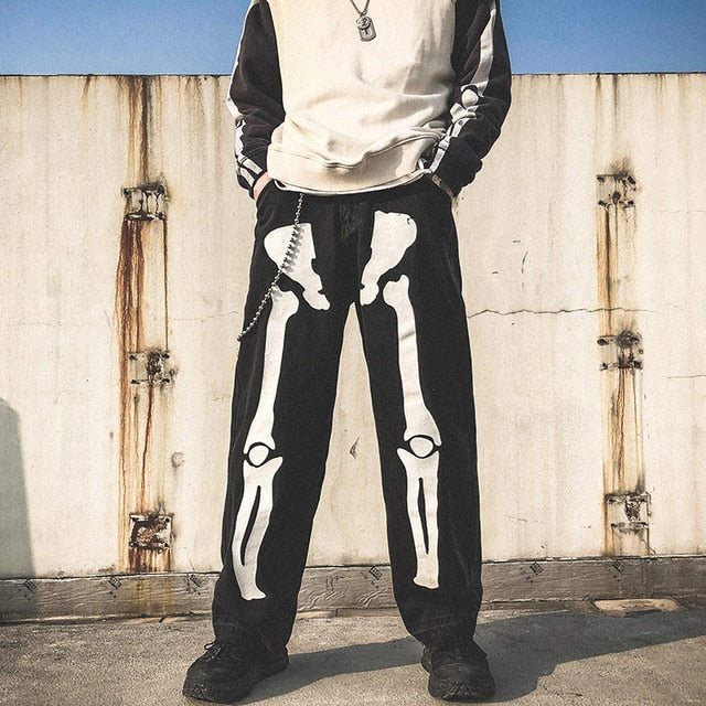 Skeleton Oversized Jean Pant - SHIRO KAGE