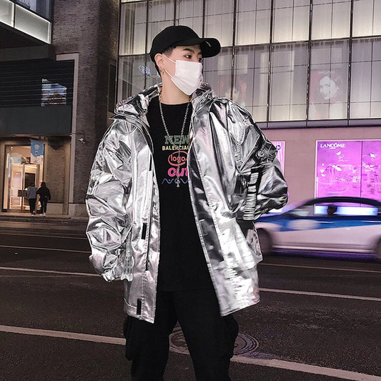 Money Counter Reflective Bomber Jacket - SHIRO KAGE