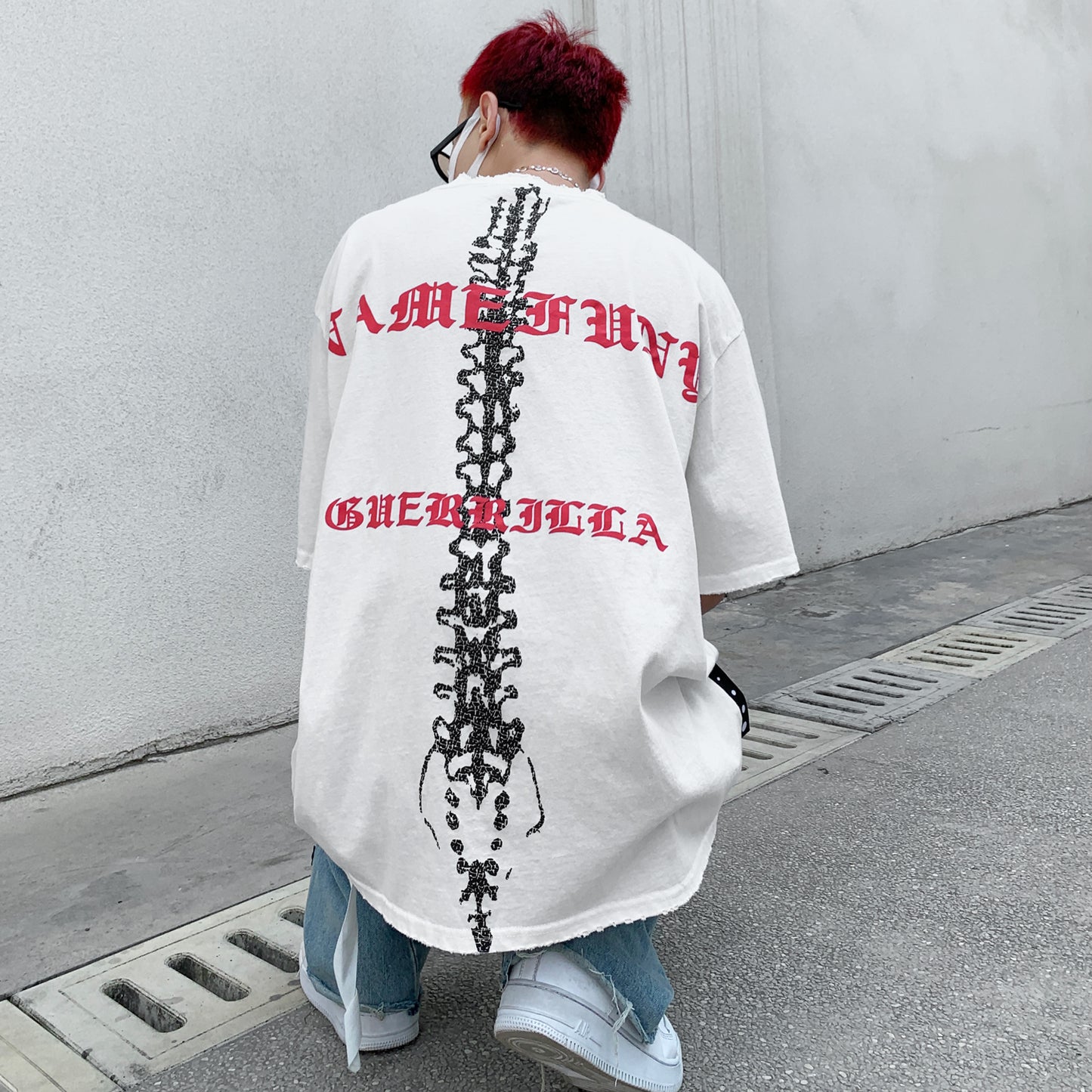 Chrome Spine Tee - SHIRO KAGE