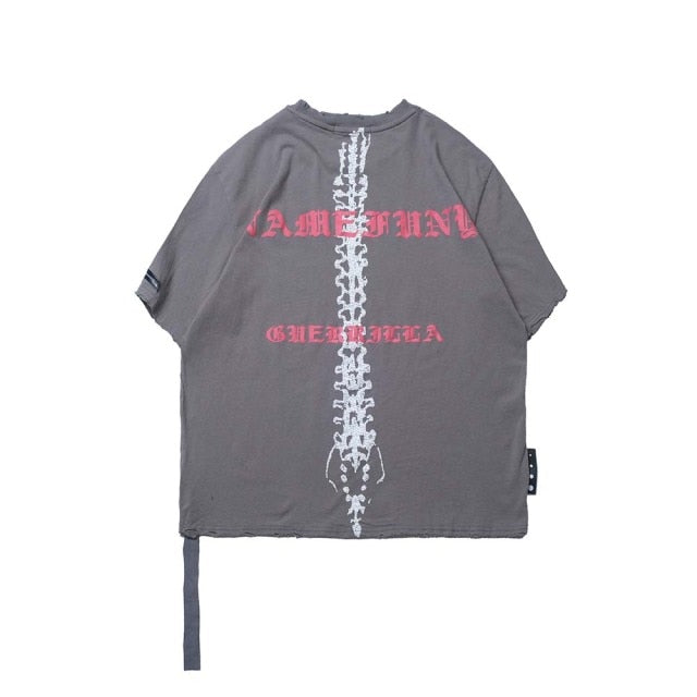 Chrome Spine Tee - SHIRO KAGE